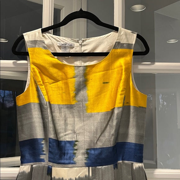 Oscar de la Renta 100% Silk Dress - Sz 10 - Picture 2 of 4